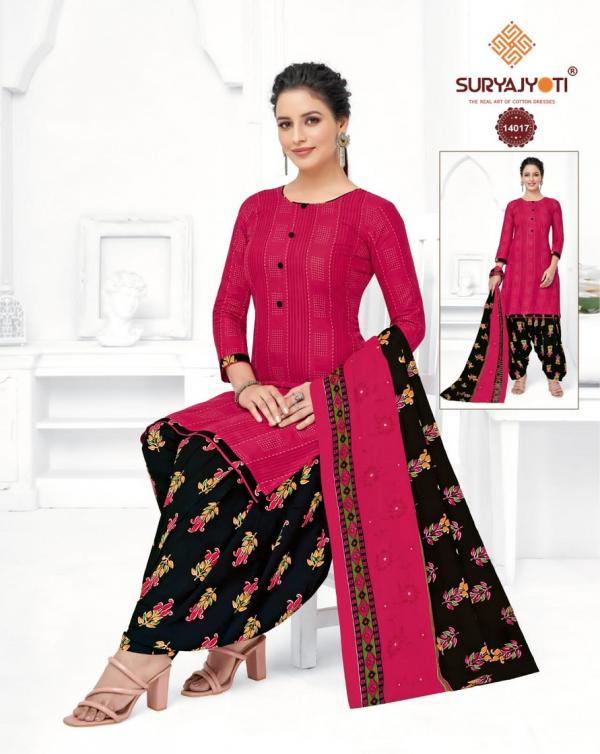 Suryajyoti Sui Dhaga Vol-14 Cotton Designer Patiyala Readymade Suit